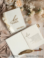 HOCHZEITSVERSPRECHEN  
 Acrylklar Gold Braut- und Bräutigam-Eidbücher, Hochzeitsgelübde, personalisierte Eid-Heftchen, seine und ihre Eidbücher, maßgeschneiderte Hochzeitsgelübde-Boxen, Brautparty-Geschenk24