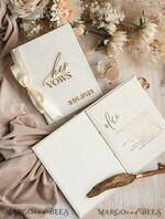 HOCHZEITSVERSPRECHEN  
 Acrylklar Gold Braut- und Bräutigam-Eidbücher, Hochzeitsgelübde, personalisierte Eid-Heftchen, seine und ihre Eidbücher, maßgeschneiderte Hochzeitsgelübde-Boxen, Brautparty-Geschenk24