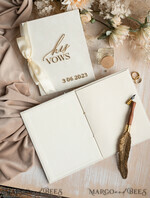 HOCHZEITSVERSPRECHEN  
 Acrylklar Gold Braut- und Bräutigam-Eidbücher, Hochzeitsgelübde, personalisierte Eid-Heftchen, seine und ihre Eidbücher, maßgeschneiderte Hochzeitsgelübde-Boxen, Brautparty-Geschenk24