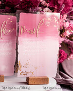 WEDDING VOWS Acrylic Clear Gold Acrylic Ombre Bride and groom vow books, wedding vow books, personalized vow booklets, his and her vow books, custom wedding vows, bridal shower gift16