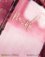 WEDDING VOWS Acrylic Clear Gold Acrylic Ombre Bride and groom vow books, wedding vow books, personalized vow booklets, his and her vow books, custom wedding vows, bridal shower gift16