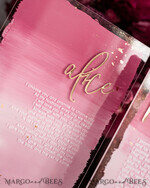 WEDDING VOWS Acrylic Clear Gold Acrylic Ombre Bride and groom vow books, wedding vow books, personalized vow booklets, his and her vow books, custom wedding vows, bridal shower gift16