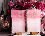 WEDDING VOWS Acrylic Clear Gold Acrylic Ombre Bride and groom vow books, wedding vow books, personalized vow booklets, his and her vow books, custom wedding vows, bridal shower gift16