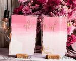 WEDDING VOWS Acrylic Clear Gold Acrylic Ombre Bride and groom vow books, wedding vow books, personalized vow booklets, his and her vow books, custom wedding vows, bridal shower gift16