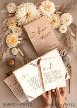 WEDDING VOWS Acrylic Clear Gold Bride and groom vow books, wedding vow books, personalized vow booklets, his and her vow books, custom wedding vow cases, bridal shower gift14
