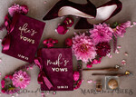 WEDDING VOWS Acrylic Clear Gold Burgundy Bride and groom vow books, Maroon wedding vow books set of two, Velvet Marsala personalized vow booklets, Golden Mirror his and her vow books, Acrylic Copper Gold custom wedding vow cases, bridal shower gift8
