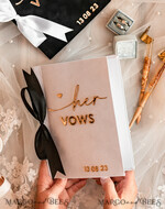 WEDDING VOWS Acrylic Clear Gold Elegant Classic Bride and groom vow books, Black White Gold wedding vow books set of two, Velvet personalized vow booklets, Golden Mirror his and her vow books, Acrylic His Hers Gold custom wedding vow cases, bridal shower gift23