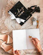 WEDDING VOWS Acrylic Clear Gold Elegant Classic Bride and groom vow books, Black White Gold wedding vow books set of two, Velvet personalized vow booklets, Golden Mirror his and her vow books, Acrylic His Hers Gold custom wedding vow cases, bridal shower gift23