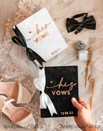 WEDDING VOWS Acrylic Clear Gold Elegant Classic Bride and groom vow books, Black White Gold wedding vow books set of two, Velvet personalized vow booklets, Golden Mirror his and her vow books, Acrylic His Hers Gold custom wedding vow cases, bridal shower gift23