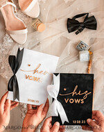 WEDDING VOWS Acrylic Clear Gold Elegant Classic Bride and groom vow books, Black White Gold wedding vow books set of two, Velvet personalized vow booklets, Golden Mirror his and her vow books, Acrylic His Hers Gold custom wedding vow cases, bridal shower gift23