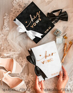 WEDDING VOWS Acrylic Clear Gold Elegant Classic Bride and groom vow books, Black White Gold wedding vow books set of two, Velvet personalized vow booklets, Golden Mirror his and her vow books, Acrylic His Hers Gold custom wedding vow cases, bridal shower gift23