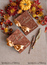HOCHZEITSVERSPRECHEN  
 Acrylklar Gold Terracotta Fall Braut und Bräutigam Gelübde Bücher, Burnt Orange Hochzeitsgelübde Bücher Set von zwei, Samt Rost personalisierte Gelübde Heftchen, Golden Mirror seine und ihre Gelübde Bücher, Acryl Kupfer Gold maßgeschneiderte Hochzeitsgelübde Fälle, Hochzeitsduschen Geschenk17