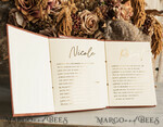 WEDDING VOWS Acrylic Clear Gold Terracotta Fall Bride and groom vow books, Burnt Orange wedding vow books set of two, Velvet rust personalized vow booklets, Golden Mirror his and her vow books, Acrylic Copper Gold custom wedding vow cases, bridal shower gift13