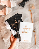 WEDDING VOWS Acrylic Clear Gold Elegant Classic Bride and groom vow books, Black White Gold wedding vow books set of two, Velvet personalized vow booklets, Golden Mirror his and her vow books, Acrylic His Hers Gold custom wedding vow cases, bridal shower gift17