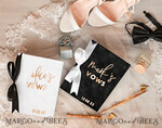 WEDDING VOWS Acrylic Clear Gold Elegant Classic Bride and groom vow books, Black White Gold wedding vow books set of two, Velvet personalized vow booklets, Golden Mirror his and her vow books, Acrylic His Hers Gold custom wedding vow cases, bridal shower gift17