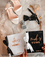 WEDDING VOWS Acrylic Clear Gold Elegant Classic Bride and groom vow books, Black White Gold wedding vow books set of two, Velvet personalized vow booklets, Golden Mirror his and her vow books, Acrylic His Hers Gold custom wedding vow cases, bridal shower gift17