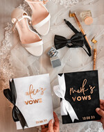WEDDING VOWS Acrylic Clear Gold Elegant Classic Bride and groom vow books, Black White Gold wedding vow books set of two, Velvet personalized vow booklets, Golden Mirror his and her vow books, Acrylic His Hers Gold custom wedding vow cases, bridal shower gift17