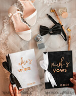 WEDDING VOWS Acrylic Clear Gold Elegant Classic Bride and groom vow books, Black White Gold wedding vow books set of two, Velvet personalized vow booklets, Golden Mirror his and her vow books, Acrylic His Hers Gold custom wedding vow cases, bridal shower gift17