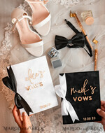 WEDDING VOWS Acrylic Clear Gold Elegant Classic Bride and groom vow books, Black White Gold wedding vow books set of two, Velvet personalized vow booklets, Golden Mirror his and her vow books, Acrylic His Hers Gold custom wedding vow cases, bridal shower gift17