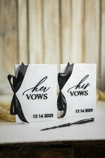 WEDDING VOWS Acrylic Clear Gold Elegant Classic Bride and groom vow books, Black White wedding vow books set of two, Velvet personalized vow booklets, Golden Mirror his and her vow books, Acrylic His Hers Gold custom wedding vow cases, bridal shower gift22