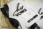 WEDDING VOWS Acrylic Clear Gold Elegant Classic Bride and groom vow books, Black White wedding vow books set of two, Velvet personalized vow booklets, Golden Mirror his and her vow books, Acrylic His Hers Gold custom wedding vow cases, bridal shower gift22