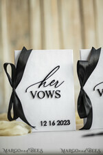 WEDDING VOWS Acrylic Clear Gold Elegant Classic Bride and groom vow books, Black White wedding vow books set of two, Velvet personalized vow booklets, Golden Mirror his and her vow books, Acrylic His Hers Gold custom wedding vow cases, bridal shower gift22