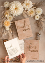 WEDDING VOWS Acrylic Clear Gold Bride and groom vow books, wedding vow books, personalized vow booklets, his and her vow books, custom wedding vow cases, bridal shower gift17