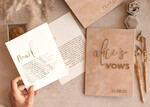 WEDDING VOWS Acrylic Clear Gold Bride and groom vow books, wedding vow books, personalized vow booklets, his and her vow books, custom wedding vow cases, bridal shower gift17