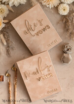 WEDDING VOWS Acrylic Clear Gold Bride and groom vow books, wedding vow books, personalized vow booklets, his and her vow books, custom wedding vow cases, bridal shower gift17