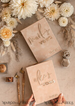WEDDING VOWS Acrylic Clear Gold Bride and groom vow books, wedding vow books, personalized vow booklets, his and her vow books, custom wedding vow cases, bridal shower gift17