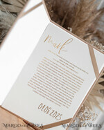 HOCHZEITSVERSPRECHEN  
 Acrylklar Gold Braut- und Bräutigam-Eidbücher, Hochzeits-Eidbücher, personalisierte Eid-Heftchen, seine und ihre Eidbücher, individuelle Hochzeits-Eid-Boxen, Geschenk zur Hochzeitsfeier.14