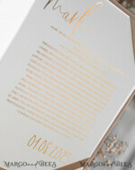 HOCHZEITSVERSPRECHEN  
 Acrylklar Gold Braut- und Bräutigam-Eidbücher, Hochzeits-Eidbücher, personalisierte Eid-Heftchen, seine und ihre Eidbücher, individuelle Hochzeits-Eid-Boxen, Geschenk zur Hochzeitsfeier.14