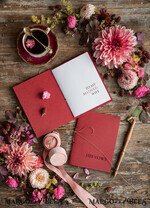 WEDDING VOWS modern Modern Wedding vows, Personalized Wedding Vow Booklets, Personalised Wedding Vow Books, Custom Vow Books, Burgundy Minimalist Wedding Vows Book   4