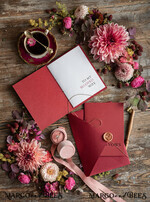 WEDDING VOWS modern Modern Wedding vows, Personalized Wedding Vow Booklets, Personalised Wedding Vow Books, Custom Vow Books, Burgundy Minimalist Wedding Vows Book   4