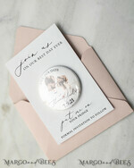 SAVE THE DATES photo magnets Handmade Save the Dates Set Card with Your Photo Fridge magnet4