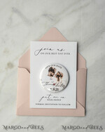 SAVE THE DATES photo magnets Handmade Save the Dates Set Card with Your Photo Fridge magnet4