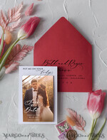 SAVE THE DATES photo magnets Save the date wedding announcement, with photo2