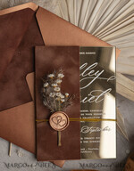 PROBENNEHMESERVICE
 Muster
 Muster, maßgeschneiderte Musterkollektion Herbst Spiegelgold Hochzeitskarten, elegante Terrakotta Hochzeitskarten, burnt orange Acryl Hochzeits Einladungen, Spiegelgold Plexi Hochzeits Einladungssuite.19