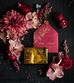 SAMPLING SERVICE samples Burgundy Velvet wedding Invitation Sample, luxury glamour handmade sample set, Gold Floral wedding invitation, Maroon invites sample set10