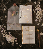SAMPLING SERVICE samples Gold Marble wedding Invitation Sample, luxury handmade sample set, Gold Foil wedding invitation, pocket marble gold invites sample set24