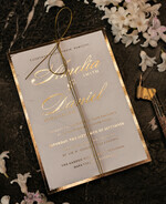 SAMPLING SERVICE samples Gold Marble wedding Invitation Sample, luxury handmade sample set, Gold Foil wedding invitation, pocket marble gold invites sample set24