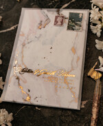 SAMPLING SERVICE samples Gold Marble wedding Invitation Sample, luxury handmade sample set, Gold Foil wedding invitation, pocket marble gold invites sample set24