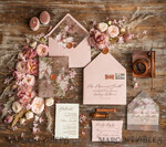 SAMPLING SERVICE samples Blush Pink wedding Invitation Sample, handmade sample set, Floral Vintage Roses wedding invitation samples, elegant invites sample set12