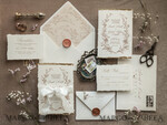 SAMPLING SERVICE samples Ivory Beige Floral wedding Invitation Sample, handmade sample set, Fine Art floral wedding invitation, Wildflower invites sample set6
