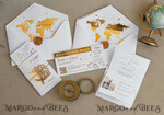 SAMPLING SERVICE samples Sample, bespoke sample set  White Golden Passport Wedding Invitation, Golden Plane Wedding Cards  Boarding Pass,  Travel Passport Wedding Invitations  Abroad, Destination Wedding Invites, Travel Map Wedding Stationary, boarding pass invitations10
