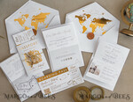 SAMPLING SERVICE samples Sample, bespoke sample set  White Golden Passport Wedding Invitation, Golden Plane Wedding Cards  Boarding Pass,  Travel Passport Wedding Invitations  Abroad, Destination Wedding Invites, Travel Map Wedding Stationary, boarding pass invitations10