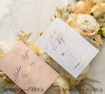 SAMPLING SERVICE samples Blush Pink and White wedding Invitation Sample, handmade sample set, Gold Glamour wedding invitation sample, Gold Floral invites sample set19
