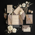Samples of velvet wedding invitations, elegant4