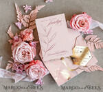 SAVE THE DATES acrylic gold magnets Luxury Save the Date card, Gold Hexagon Acrylic Magnet and  blush pink card, Save the Date Hexagon Acrylic Magnet, Gold Elegant Wedding Save The Dates3