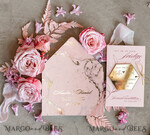 SAVE THE DATES acrylic gold magnets Luxury Save the Date card, Gold Hexagon Acrylic Magnet and  blush pink card, Save the Date Hexagon Acrylic Magnet, Gold Elegant Wedding Save The Dates3